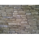 close up of stone retaining wall