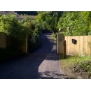 electronic gates and long driveway in surrey