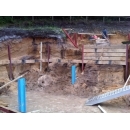 retaining wall construction