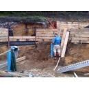 retaining wall construction