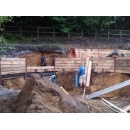 retaining wall construction