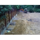 retaining wall construction