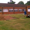 soft landscaping outside school