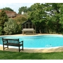 swimming pool in surrey garden