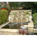 water feature in garden